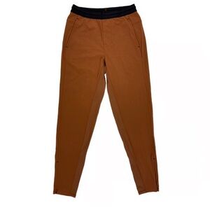 Everlane The Everyone Pant Brown Rust Jogger Pants with Black Waistband